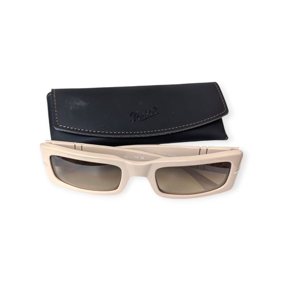 Persol Francis Sunglasses Beige with Black Case Made in Italy Gifts for Her - Picture 7 of 8